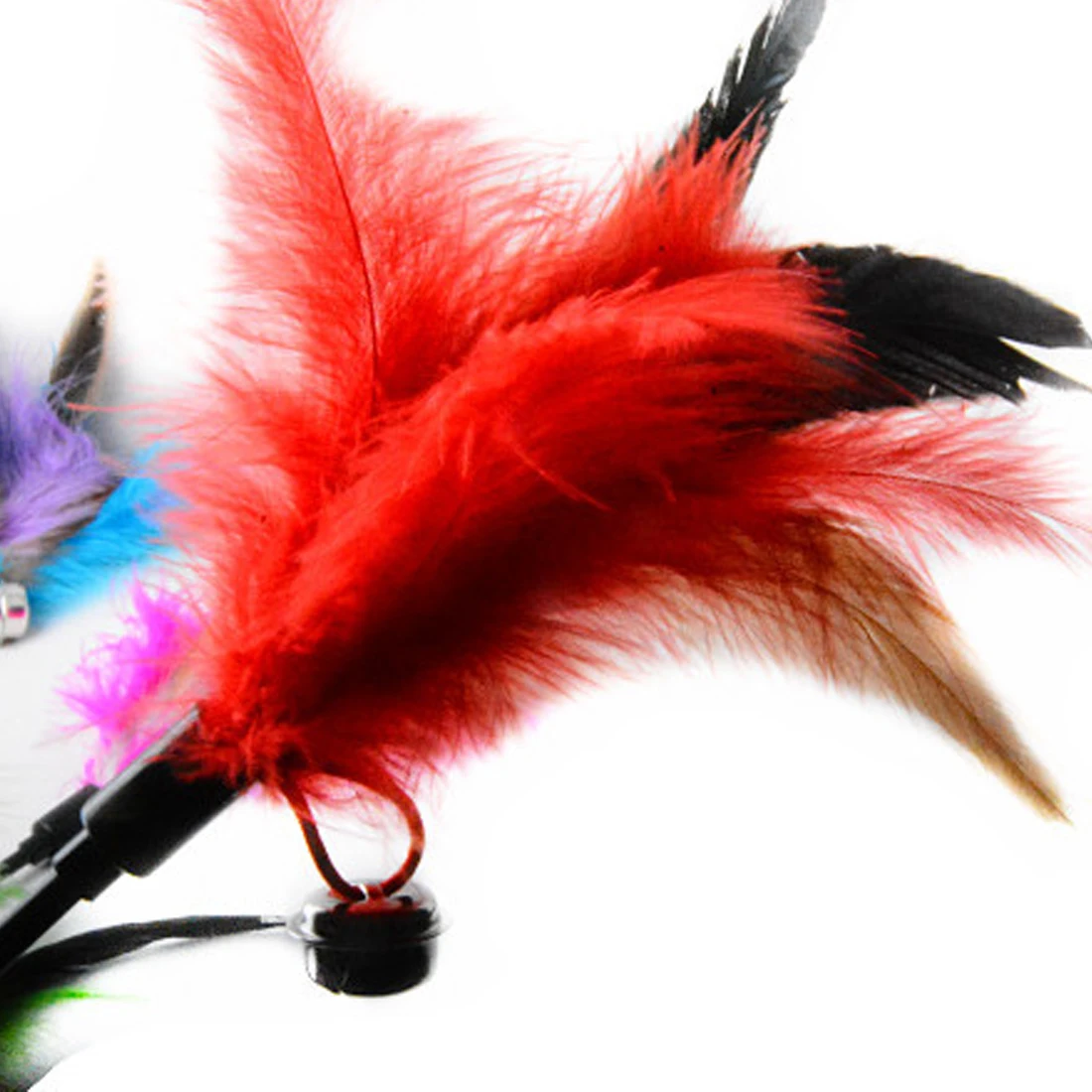 Забавная палочка для кошек 1 шт. Интерактивная игрушка кошачье перо игрушечная