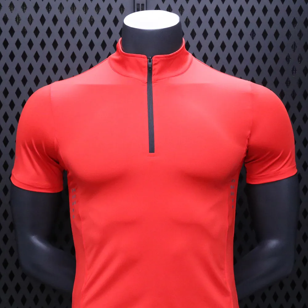 Men's short-sleeved sweatshirt 2021 running fitness workout top quick-drying compression sportswear men's sports jogging shirt