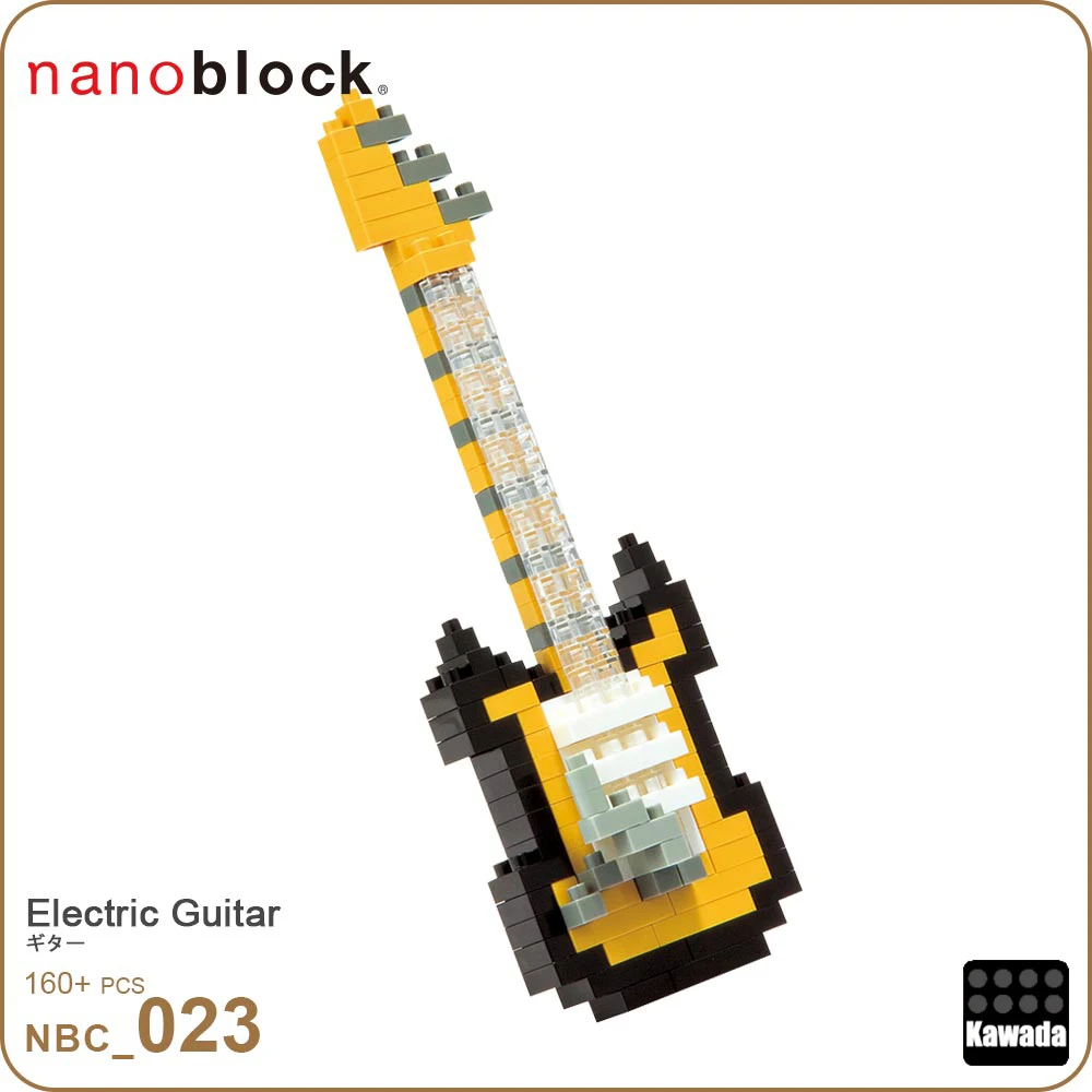Новый Kawada Nanoblock электрогитара NBC 023 160 штук алмазные строительные блоки креативная