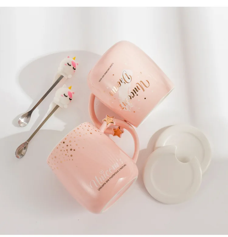 Набор кофейных кружек милая керамическая креативная цветная термостойкая