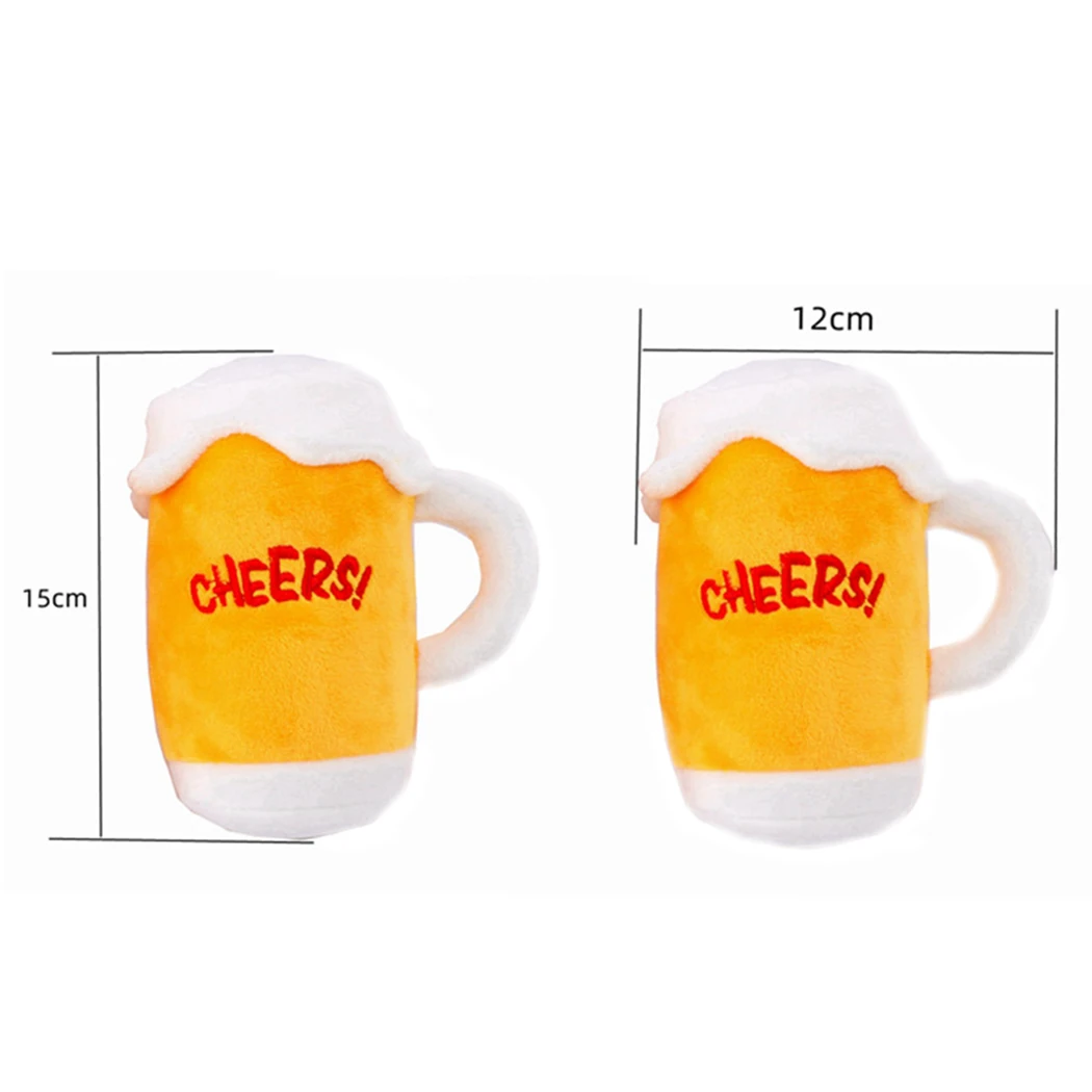 1 шт. милая плюшевая игрушка для домашних животных креативная чашка пивной