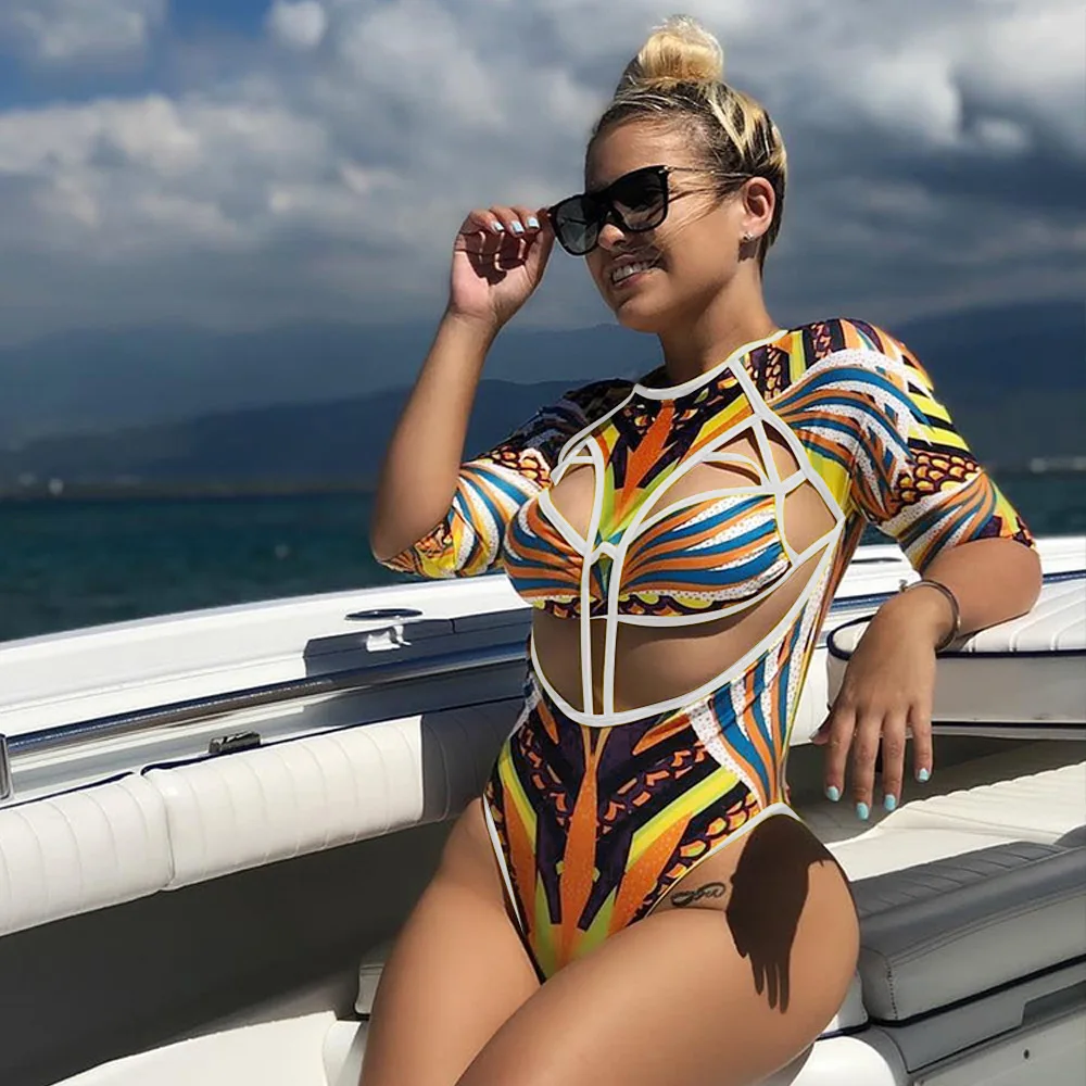 Женский модный пляжный купальный костюм в африканском стиле Анкара бикини