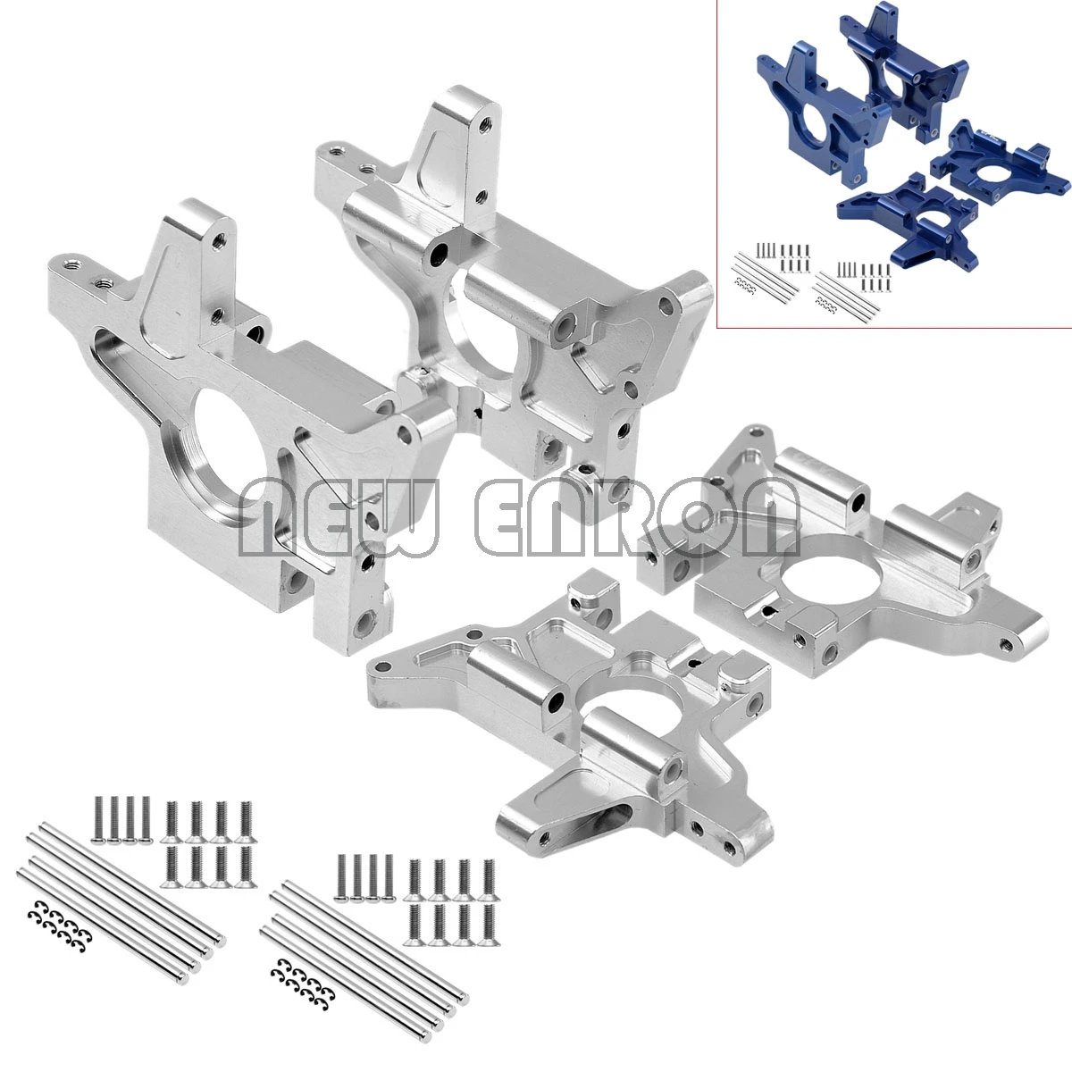 Новый ENRON синий/серебристый алюминий F & R перегородки 4929/4930 для TRAXXAS T MAXX E 3 2 5