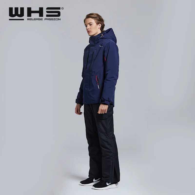 WHS Новая мужская Лыжная Куртки ветрозащитный мужские теплые пальто мужские зимние куртка Подростковая Тонкий одежды мужской теплая куртка
