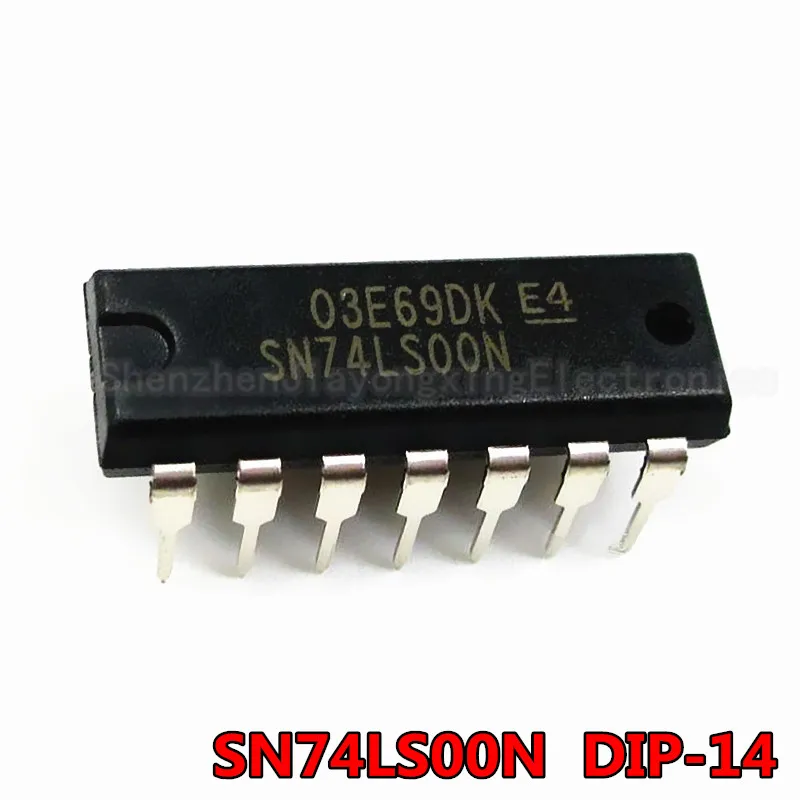 10 шт./лот 74LS00 74LS00N SN74LS00N 7400 DIP 14 в наличии|Интегральные схемы| |