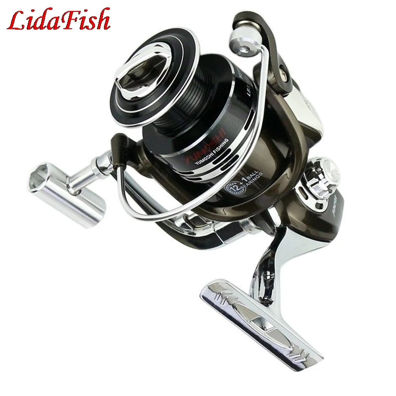 

2020 new 12+1BB Spinning Fishing Reel Gear Ratio 5.5:1 Metal Front Drag Handle Spool Saltwater Fishing Accessories