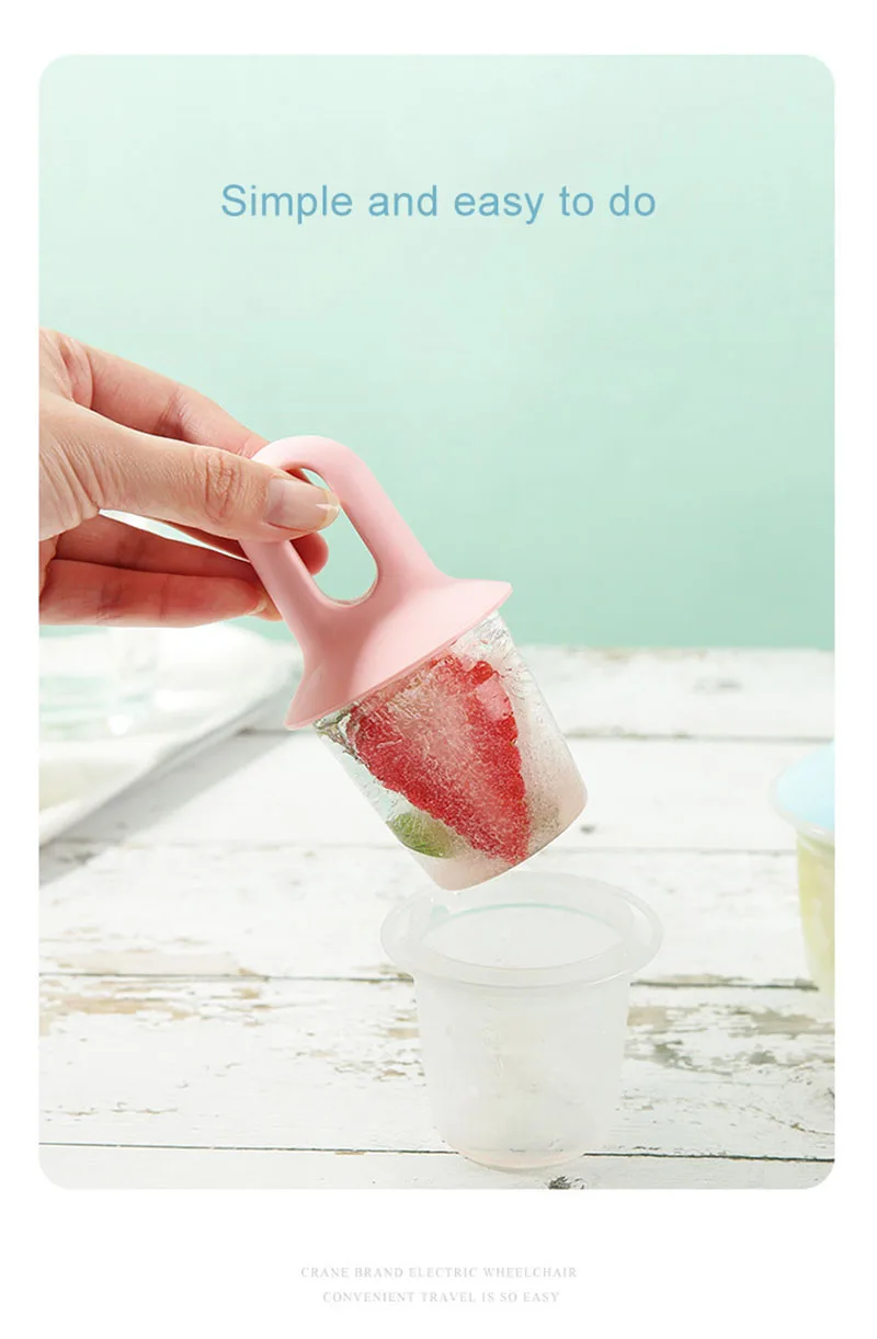 DIY Форма для изготовления мороженого Милая для заморозки мороженого на палочке модель розовый зеленый синий Бытовая DIY кухонные принадлежности мини-морозильник модель инструмента h2