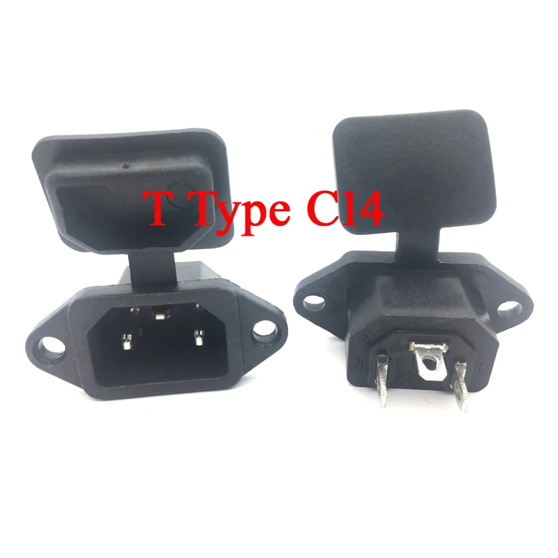 

Водонепроницаемый черный проводной разъем для электрического велосипеда, автомобиля, 10 А, 250 В, IEC320 C13 C14