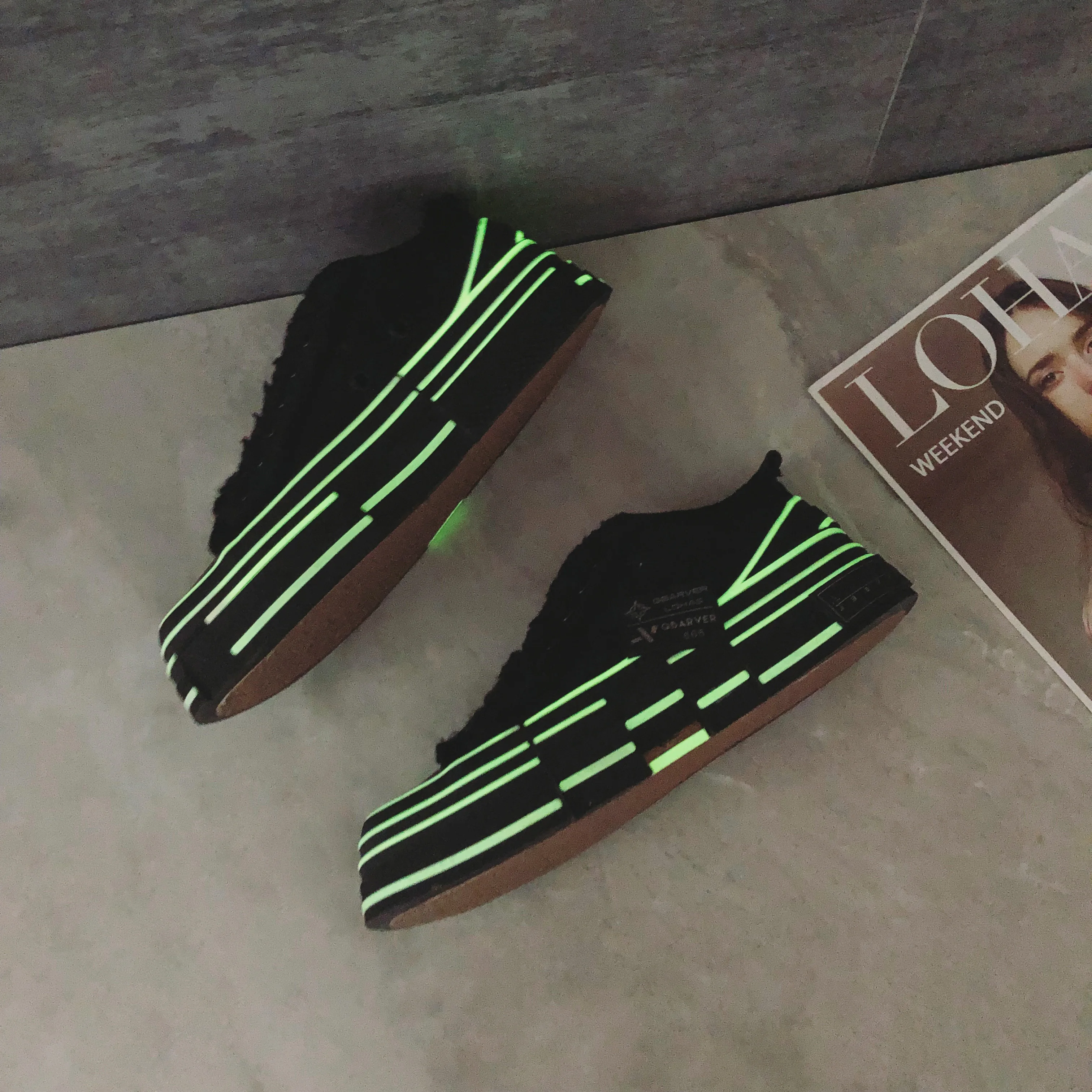 Леопардовая парусиновая обувь для влюбленных женские Сникеры на платформе