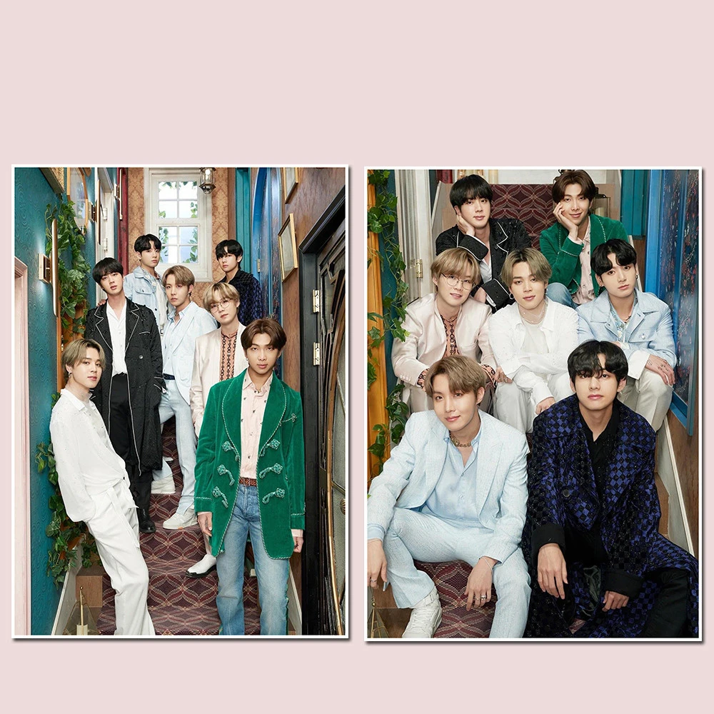 2 шт./лот поп звезда 2020 7-я годовщина фестиваль плакат JUNGKOOK V SUGA JIN JIMIN JHOPE наклейка