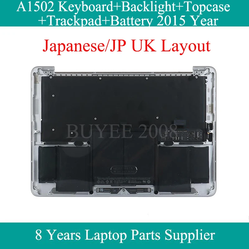 

Original 13.3" A1502 Japanese Keyboard 2013 2014 For Macbook JP UK Layout A1502 Topcase Keyboard Backlight Trackpad Battery