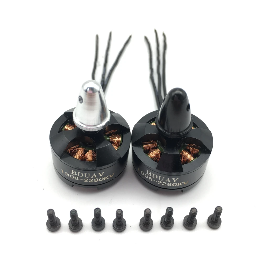 1 шт. 1806 2280KV по часовой стрелке CW CCW бесщеточный двигатель мини многовинтовой для