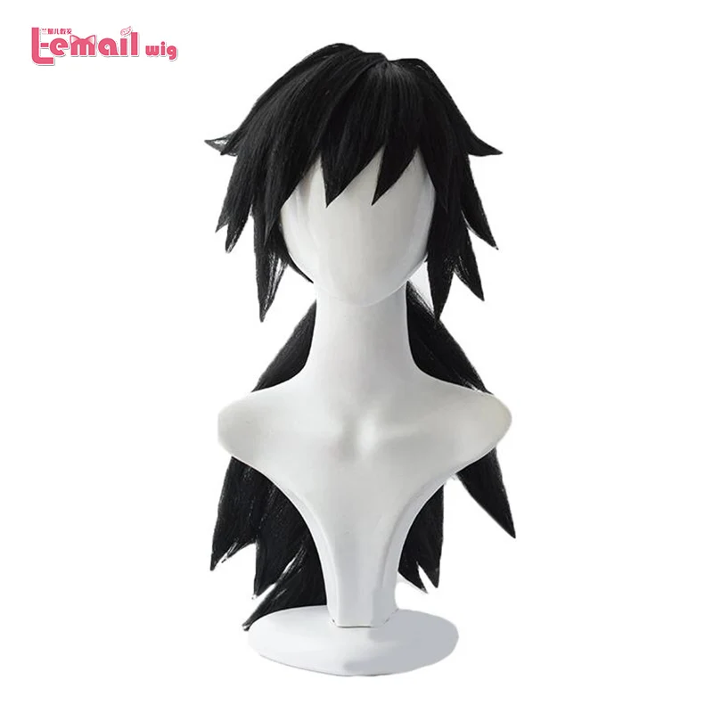 Парик L email Demon Slayer Tomioka Giyuu Косплей парики Kimetsu no Yaiba Rengoku koujurou косплей парик черные