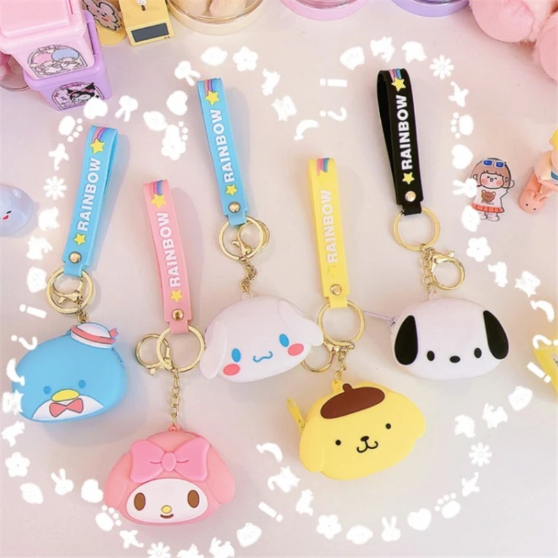 

2021 Silicone Coin Purse Mini Cartoon Small Coin Purse Lady Key Bag Purse Children Package Bluetooth Earphone Bags
