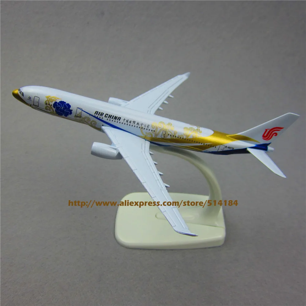 16 см металлическая модель воздушного самолета China Airlines Blue пион Airbus 330 A330 B 6076 Airways с