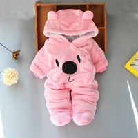 winter fleece baby rompers long sleeve newborn coat jumpsuit baby clothes boy girl clothing soft infant new born warm rompers