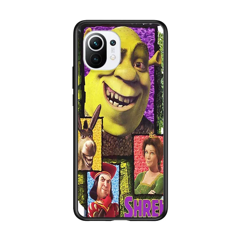 

Movie Shrek Love for Xiaomi Mi 11 10T Note 10 Ultra 5G 9 9T SE 8 A3 A2 A1 6X Pro Play F1 Lite 5G Black Phone Case