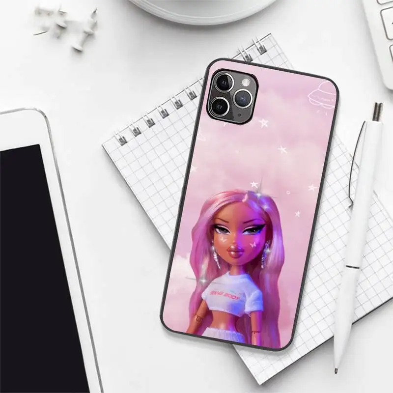 

Fashion Brand Doll Bratz pink sexy Phone Case for iPhone 7 8 11 12 Pro X XS XR Samsung A S 6 7 9plus 10plus 21s 71