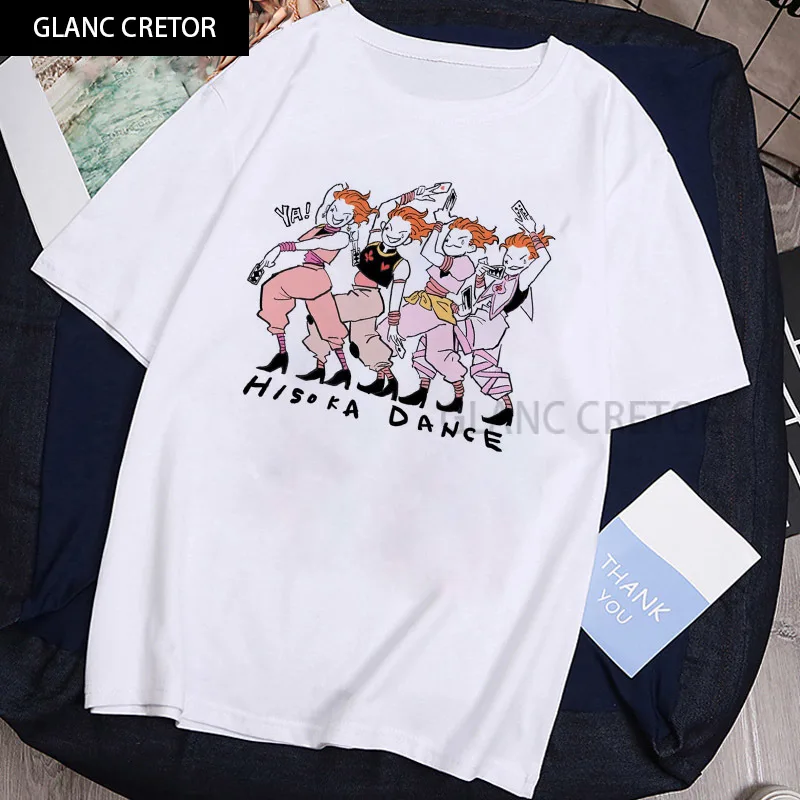 

2021 Summer New Japan Anime Hunter X Hunter Hisoka Morow T Shirt O-Neck Cartoon Tee Tops Women Harajuku Clothes