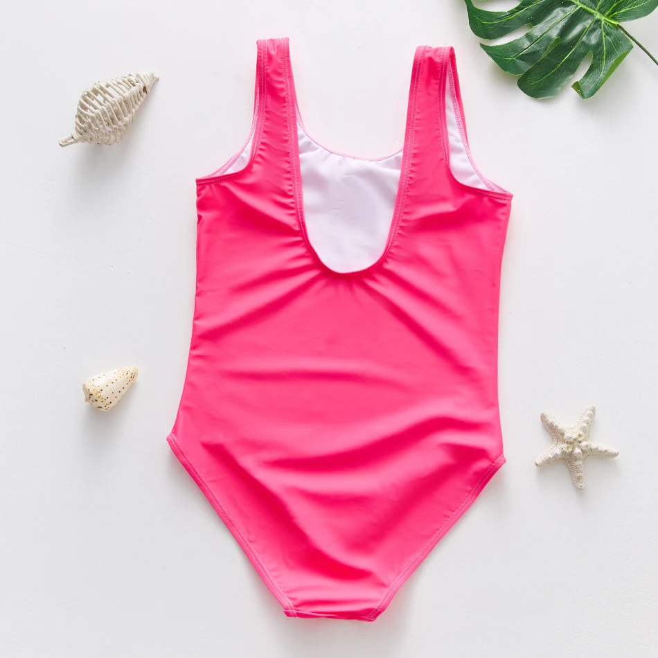 Купальники для девочек слитный купальник фиолетового цвета с единорогом детей