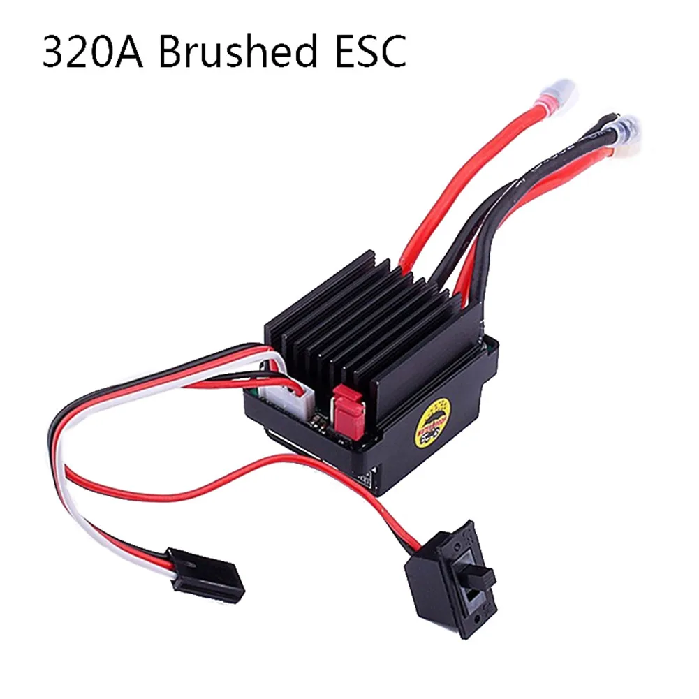 

320A 6-12V Brushed ESC Speed Controller W/2A BEC For RC Boat Car U6L5 O3G8 320A RC Ship & R/C Car