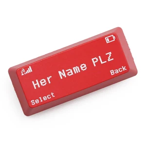 Novelty Shine Through Keycaps ABS Etched Shine-Through Her Name PLZ
Please black red custom mechanical keyboard enter backspace