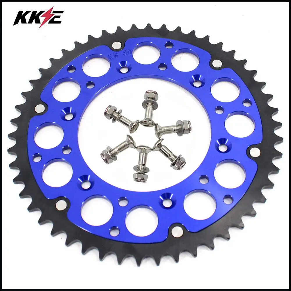 Голубая/оранжевая алюминиевая цепная Звездочка KKE 44T для EXC EX F SX 125 250 350 450 520 1998