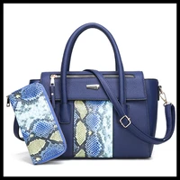 womens handbag designer luxury 2021 new pu leather 2pcs shoulder bag serpentine wallet