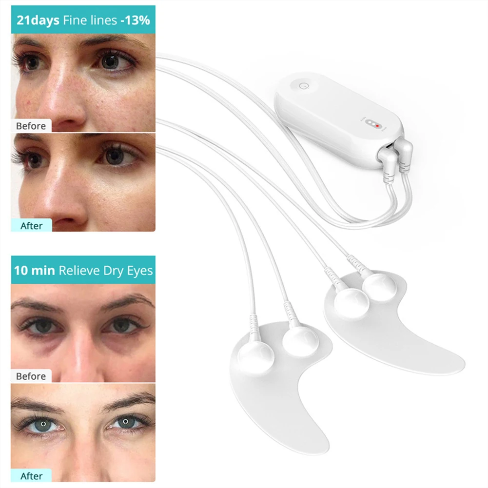 

EMS Massager Eye Patches Eye Care RF Massage Eye Mask RF Eye Patch Device Reduce Wrinkles Puffiness Dark Circles Eye Massage