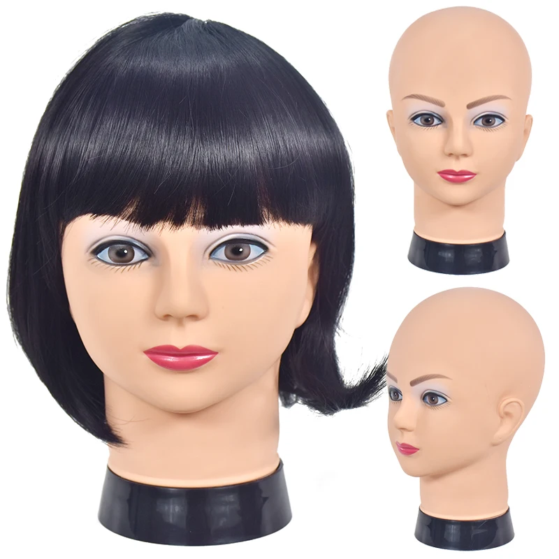22 дюйма учебная головка с зажимом популярная косметология лысый манекен головы