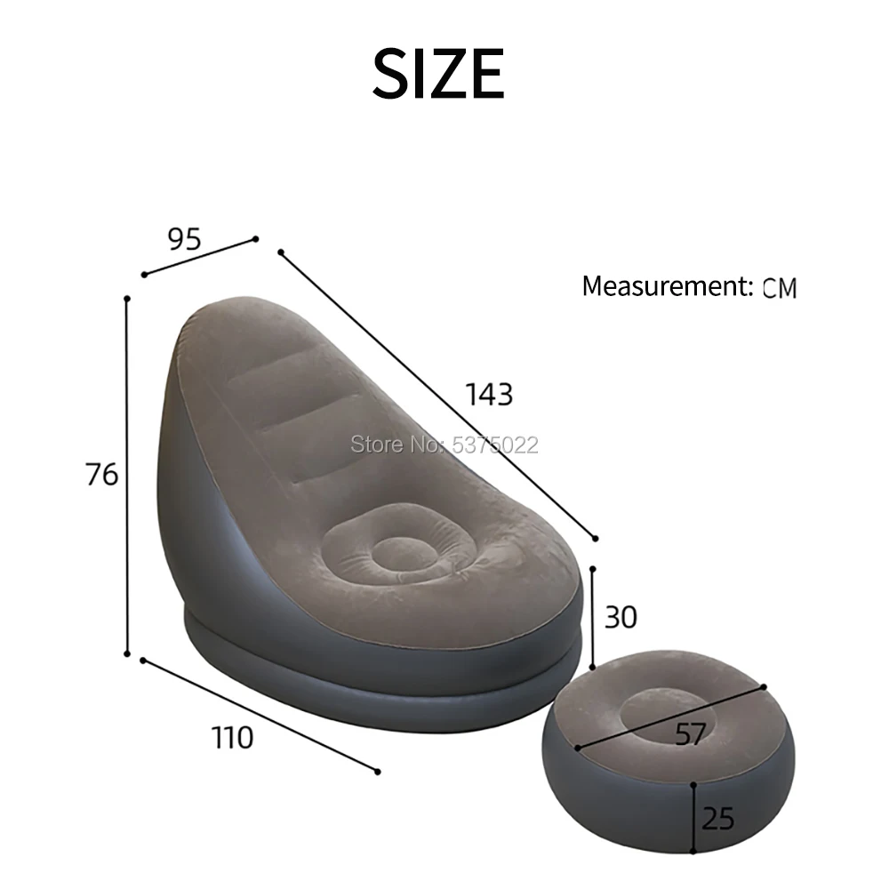 Расслабляющий диван надувной стул с оттоманкой для дома и сада|Садовые диваны| |