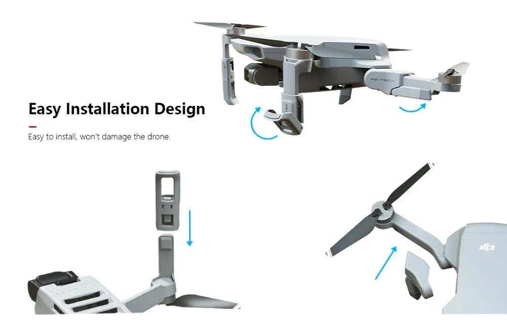 PGYTECH ножка шасси для DJI Mavic Mini Skid усиленные амортизирующие стабилизаторы ножка для DJI Mavic Mini АКСЕССУАРЫ