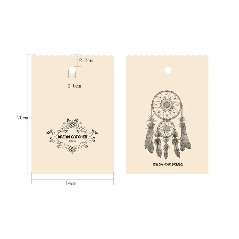 5 шт крафт бумажные пакеты подарочные Monternet Ловец снов бумажный подарочный пакет