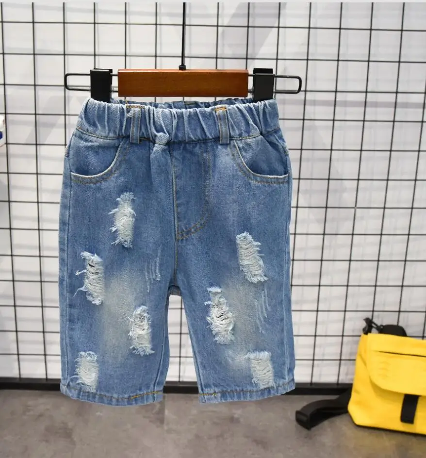 

Джинсовые шорты для мальчиков 2-7 лет, повседневные, на лето, прочный мягкий хлопок