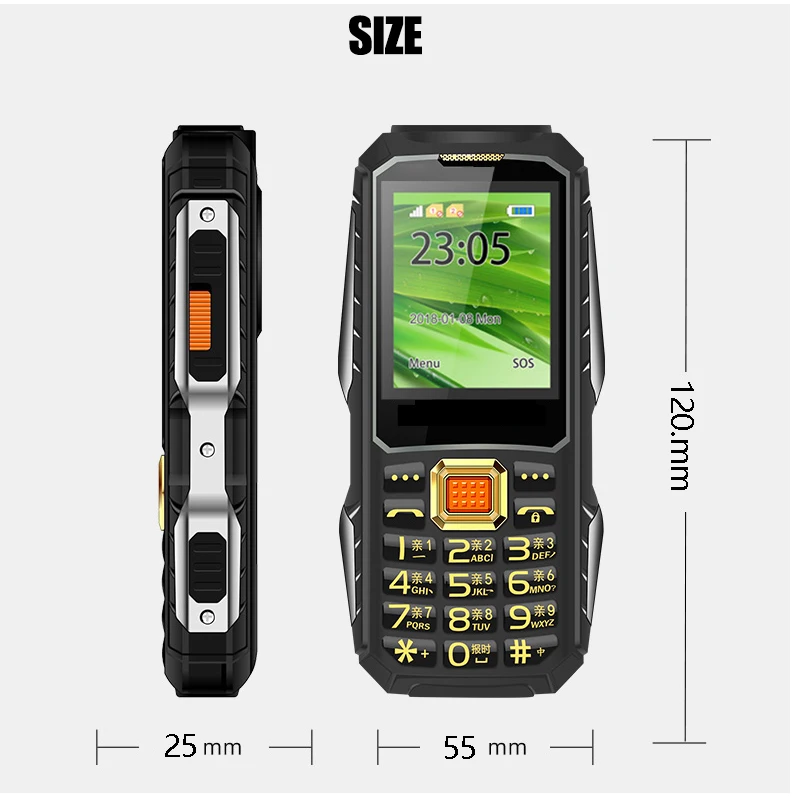 Беспроводной мини телефон с GSM двумя SIM картами радио светодиодный фонарик