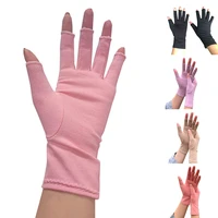 1 pairs anti arthritis pain relief gloves men women half finger therapy gloves cotton elastic compression gloves durable mittens