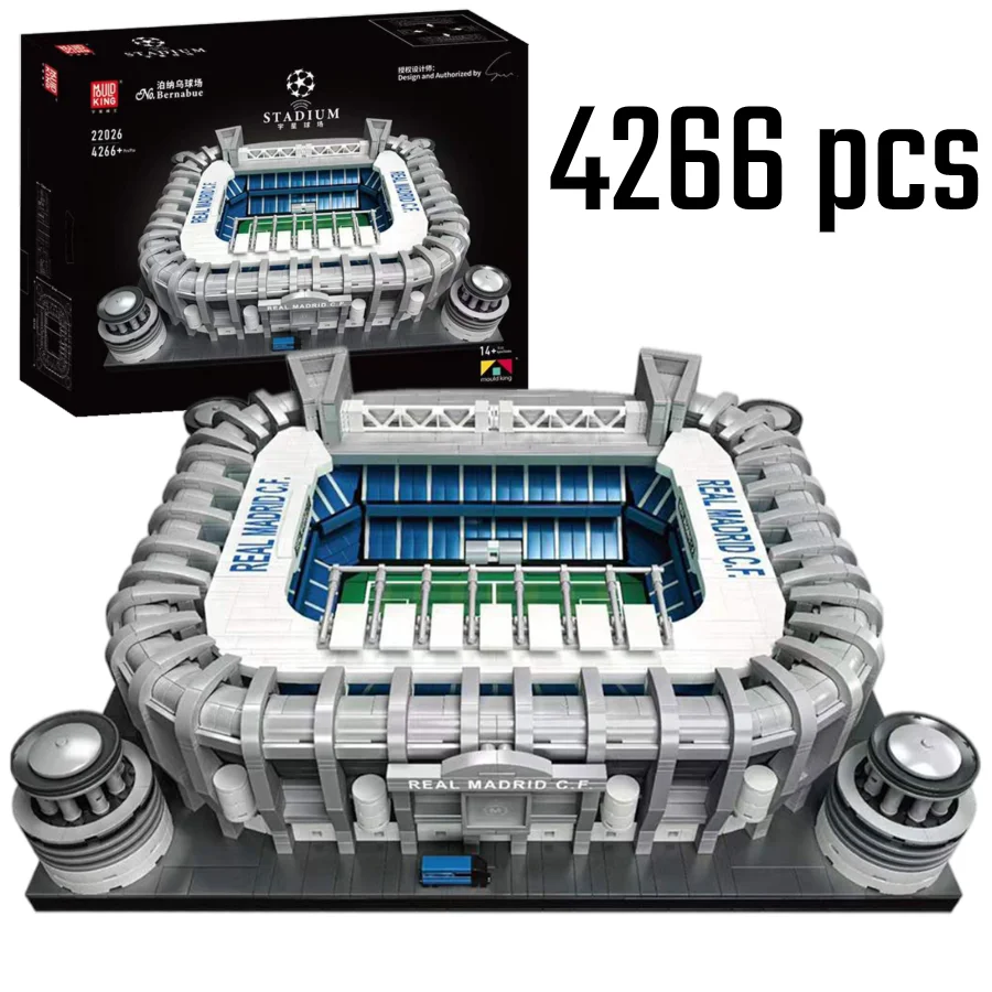 

MOULD KING Street view Building Blocks Euro The Bernabue Football Field Model Assembly Bricks Toys Kids Christmas Birthday Gifts