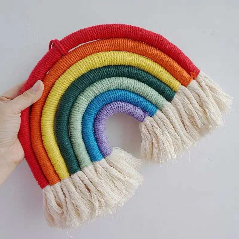 

Nordic Kids Room Nursery Decor Felt Rainbow Cloud Hanging Decor Scandinavian Handmade Children Baby Girl Room Hanging Wall Decor