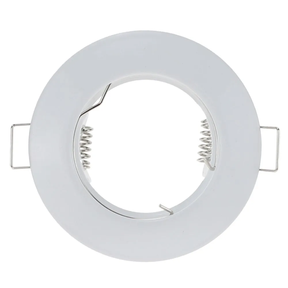 Black White Round Recessed LED Ceiling Light Frame MR16 GU10 Bulb Fixture Downlight Holder Spot Fitting For Housing | Освещение