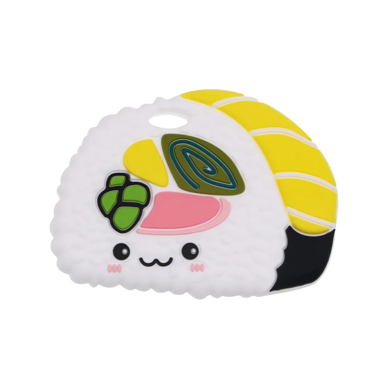 

Kovict 5PCS Rice Ball Teether Silicone Teething Portable Shower Chewing Pendant Food Grade Nursing Sensory Necklace Accessorie