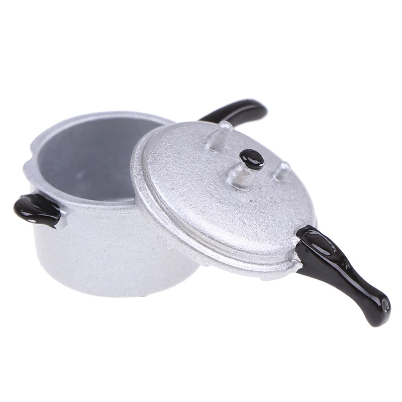 1:12 Scale Dollhouse Miniature Kitchen Cooking Utensil Pressure Cooker Autoclave Toy Simulation Tools |