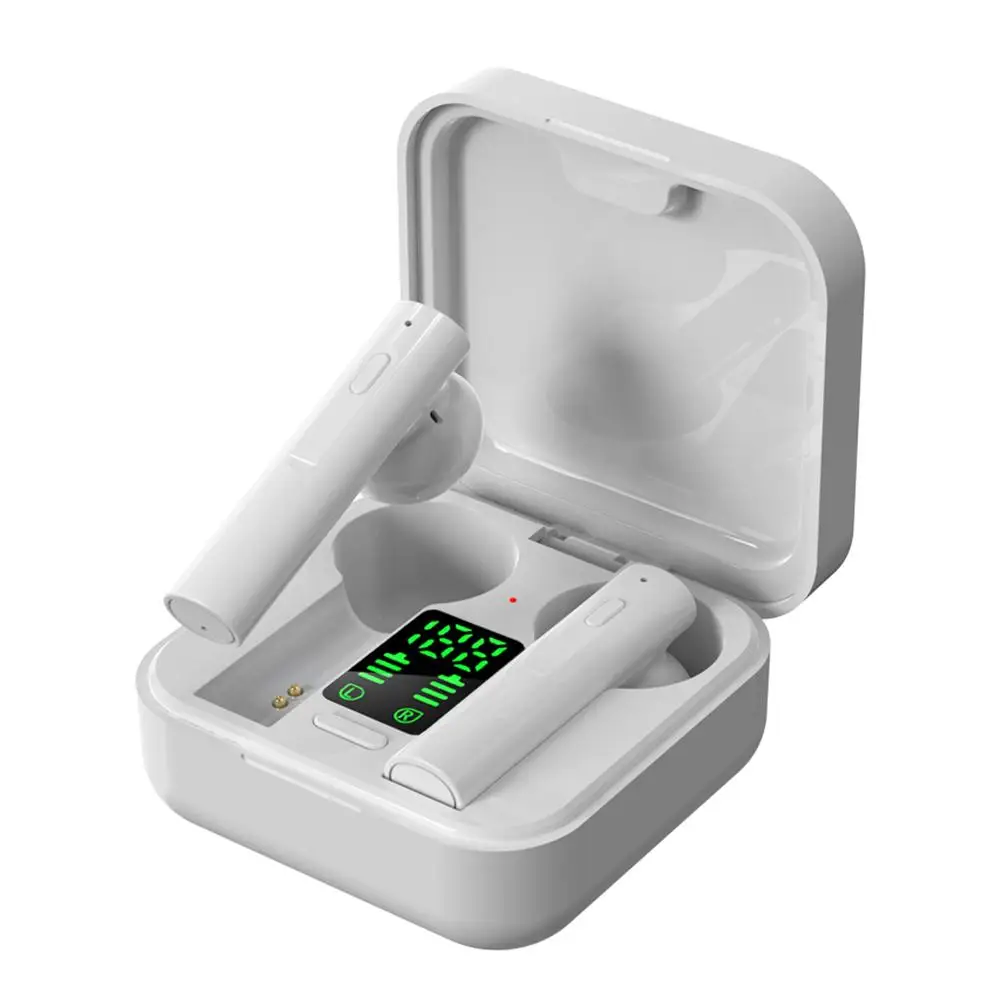 Прямая поставка Bluetooth наушники с зарядным устройством настоящие Беспроводные