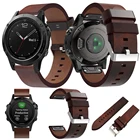 Кожаный ремешок для наручных часов Garmin Fenix 5 Plus GPS Sapphire 6 Pro Forerunner 935 945 touchs60, быстросъемные браслеты 22 мм