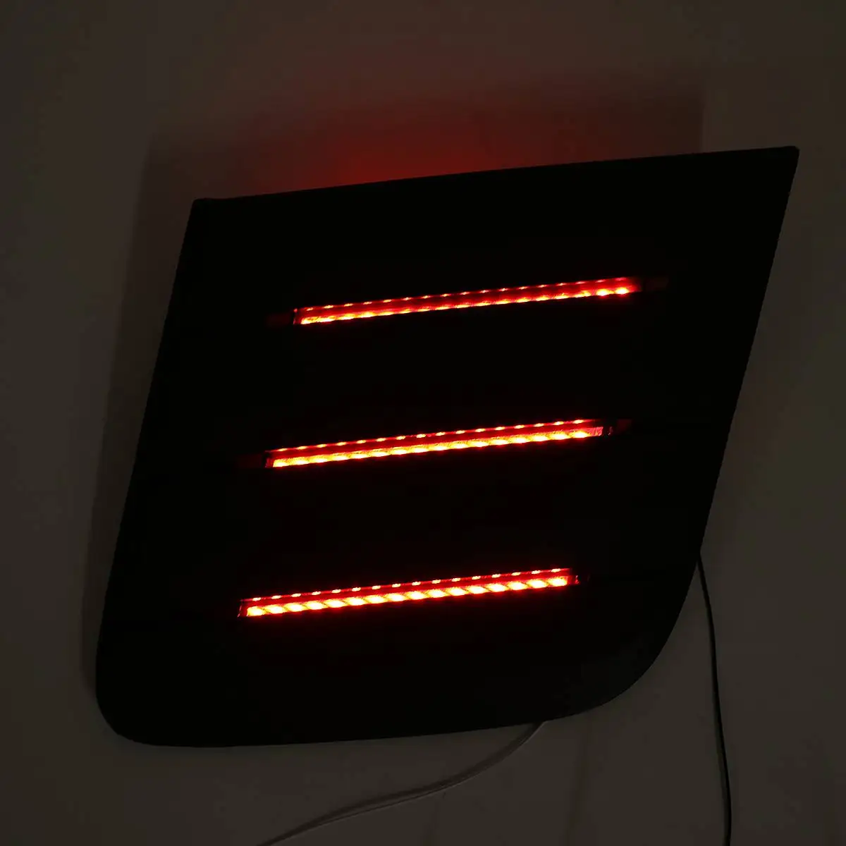 

Hood Vents LED Air Flow Intake Extractors Decorative Scoop Bonnet Vent Hood Cover Hood Scoop For Ford Mustang 2018-2019