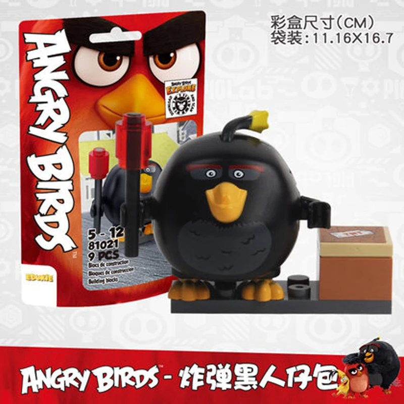 Новый продукт cogo angry birds строительные блоки игрушки для детей мальчиков и девочек