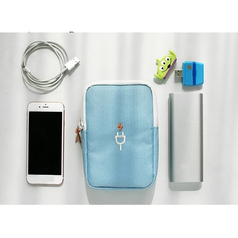 Портативная сумка для хранения гаджетов путешествий электроники зарядное