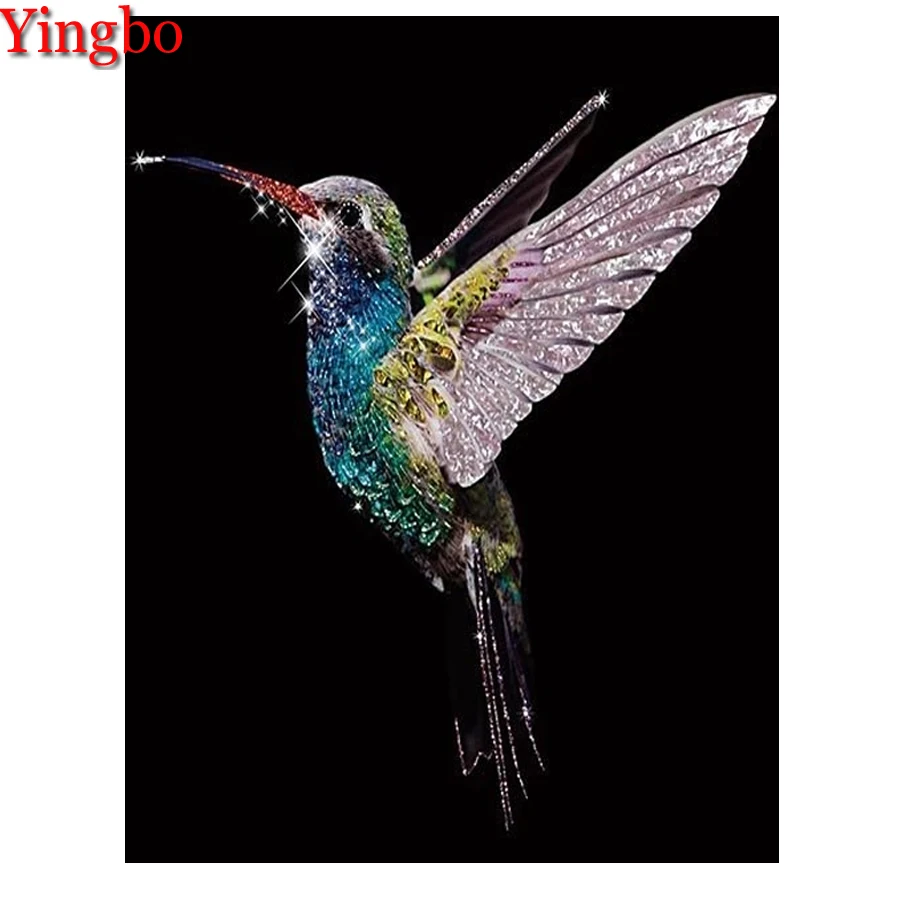 Алмазная вышивка сделай сам мозаика с Колибри крестиком 5D алмазная живопись