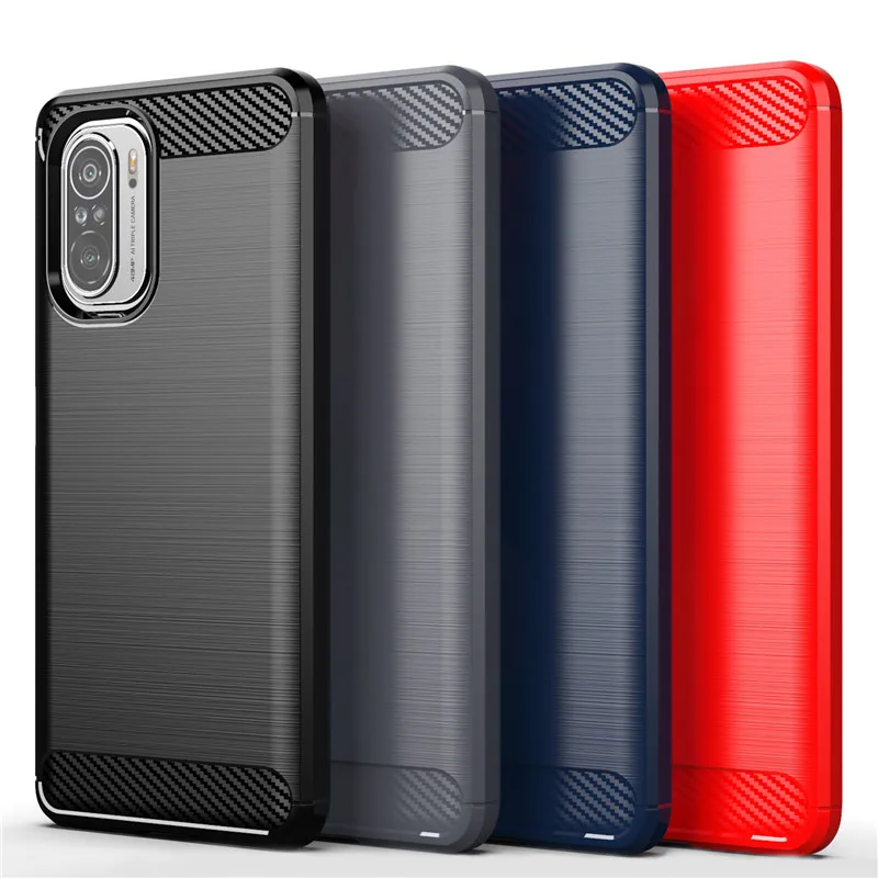 

For Poco F3 Case For Xiaomi Poco F3 Case Poco M3 X3 NFC X3 Pro Redmi Note 10 9 Pro 9T 9S Cover Shockproof Silicone Phone Bumper
