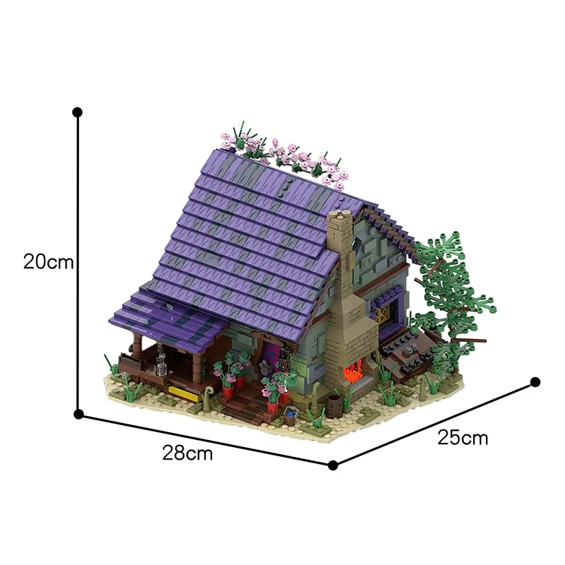 

Moc Forest Tree House Model Building Blocks Villa Architecture DIY Assembly Particle Bricks Toy For Children Kids Birthday Gifts