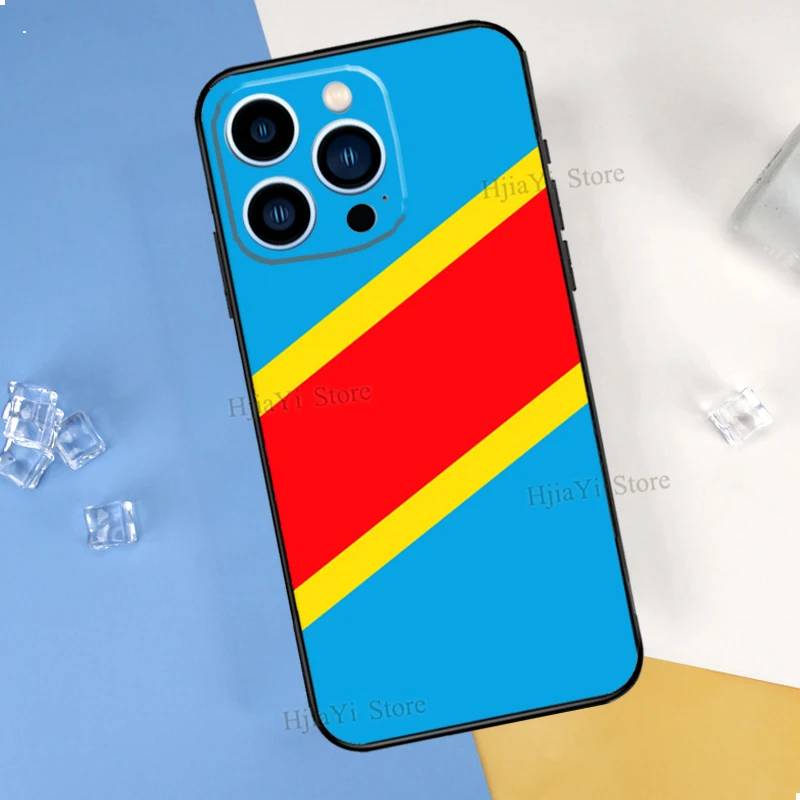 Мягкий чехол из ТПУ с флагом Конго для iPhone 13 12 Mini 11 Pro Max XS 6S 7 8 Plus 5S SE 2020 X XR телефона |